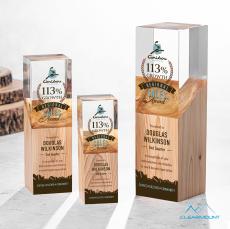 Coteau Full Color Towers Wood Trophy - Eco-Friendly Trophies