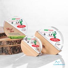 Soleil Full Color Circle Wood Trophy - Eco-Friendly Trophies