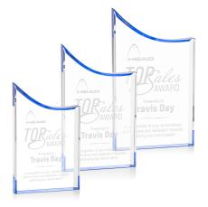 Tyler Blue Peaks Acrylic Trophy - Employee Awards