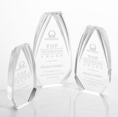 Lantana Clear Polygon Acrylic Trophy - Acrylic Trophies
