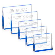 Hurtado Blue (Horiz) Rectangle Acrylic Trophy - Acrylic Trophies