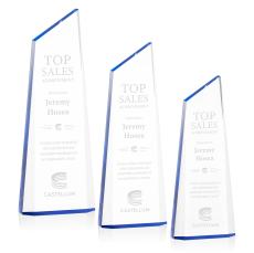 Delaney Blue Peaks Acrylic Trophy - Acrylic Trophies