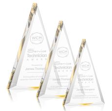 McWilliams Gold Pyramid Acrylic Trophy - Acrylic Trophies