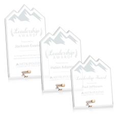 Jewell Summit Gold Peaks Acrylic Trophy - Acrylic Trophies