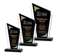 Villegas Full Color Black Peaks Acrylic Trophy - Custom Trophies