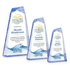 Veradero Full Color Blue Peaks Acrylic Trophy - Custom Trophies