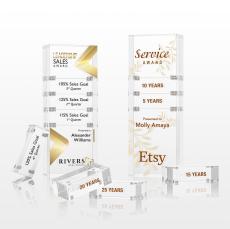 Derringer Full Color Rectangle Acrylic Trophy - Acrylic Trophies