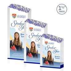 Friend Full Color Blue Peaks Acrylic Trophy - Employee Awards