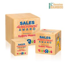Kenilworth Full Color Cube Square / Cube Wood Trophy - Eco-Friendly Trophies