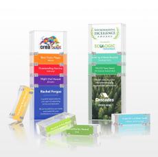 Derringer Full Color Double-Sided Rectangle Acrylic Trophy - Acrylic Trophies