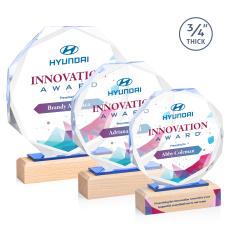 Mallorca Full Color Polygon Crystal Trophy - Crystal Trophies