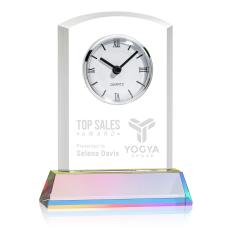 Cahill Clock on Helton Base - Crystal Clocks