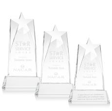 Hutchins Star on Base - Clear - Trophies