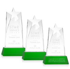 Hutchins Star on Base - Green - Trophies