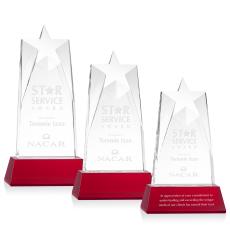 Hutchins Star on Base - Red - Trophies