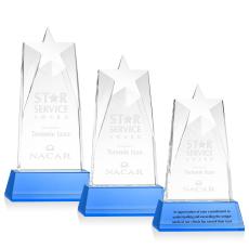 Hutchins Star on Base - Sky Blue - Trophies