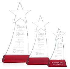 Manolita Star Red Crystal Trophy - Trophies