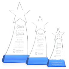 Manolita Star Sky Blue Crystal Trophy - Trophies