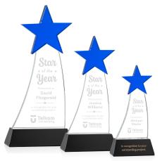 Manolita Star Blue/Black Crystal Trophy - Trophies
