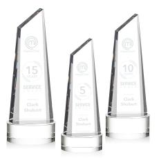 Keene on Base Clear Peaks Crystal Trophy - Crystal Trophies