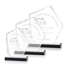 Oneill Silver Polygon Acrylic Trophy - Acrylic Trophies