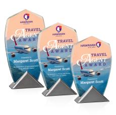 Catania Full Color Peaks Crystal Trophy - Crystal Trophies