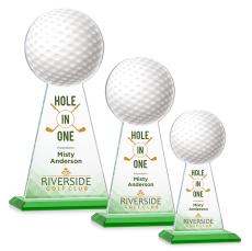 Edenwood Golf Full Color Green Towers Crystal Trophy - Trophies