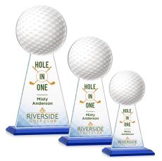Edenwood Golf Full Color Blue Towers Crystal Trophy - Trophies
