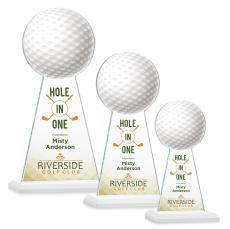 Edenwood Golf Full Color Fagan Towers Crystal Trophy - Trophies