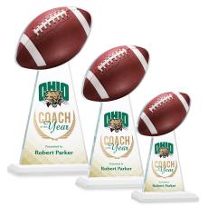 Edenwood Football Full Color Fagan Towers Crystal Trophy - Crystal Trophies