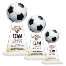Edenwood Soccer Full Color Fagan Towers Crystal Trophy - Trophies