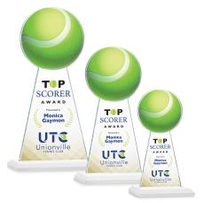 Edenwood Tennis Full Color Fagan Towers Crystal Trophy - Trophies