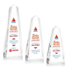 Geneva Full Color Obelisk Crystal Trophy - Custom Trophies
