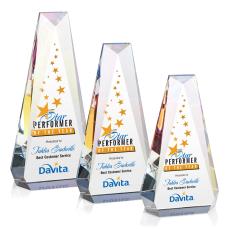 Carmel Full Color Prismatic Towers Crystal Trophy - Custom Trophies