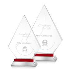 Hanks Red Crystal Trophy - Crystal Trophies