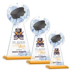 Edenwood Hockey Full Color Amber Towers Crystal Trophy - Trophies