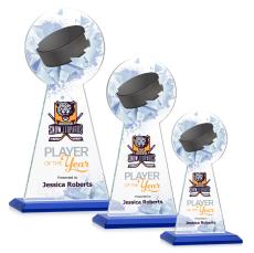 Edenwood Hockey Full Color Blue Towers Crystal Trophy - Trophies