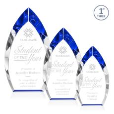 Marinello Blue Peaks Crystal Trophy - Crystal Trophies