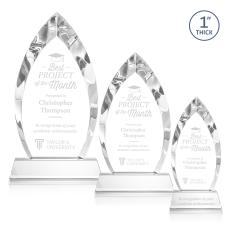 Marinello on Base Clear Peaks Crystal Trophy - Crystal Trophies