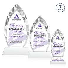 Marinello Full Color on Base Fagan Peaks Crystal Trophy - Crystal Trophies
