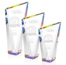Maher Prismatic Peaks Crystal Trophy - Crystal Trophies