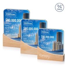 Cadott Full Color Rectangle Crystal Trophy - Crystal Trophies