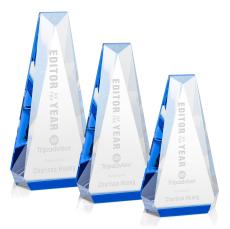 Carmel Blue Towers Crystal Trophy - Crystal Trophies