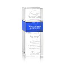 Tofino Stacker Clear Towers Crystal Trophy - Crystal Trophies