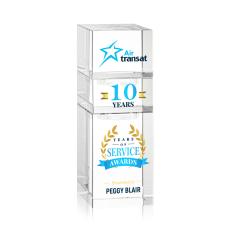 Tofino Stacker Full Color Clear Rectangle Crystal Trophy - Crystal Trophies