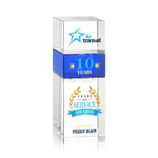 Tofino Stacker Full Color Clear Towers Crystal Trophy - Custom Trophies
