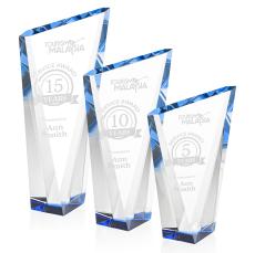 Maher Blue Peaks Crystal Trophy - Crystal Trophies
