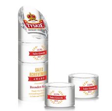 Corbin Stacker Full Color Clear Towers Crystal Trophy - Crystal Trophies