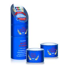 Corbin Stacker Full Color Blue Towers Crystal Trophy - Crystal Trophies