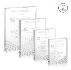 Buchanan Rectangle Crystal Trophy - Crystal Trophies